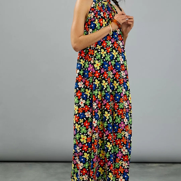 Anthropologie Traffic People Tessanne Floral Wide-Leg Jumpsuit Size XS NWOT - Picture 5 of 5